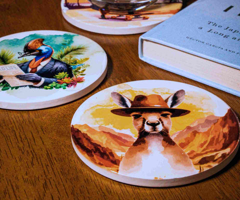 Wild Outback Coaster Set – Full Crew (6-Pack)