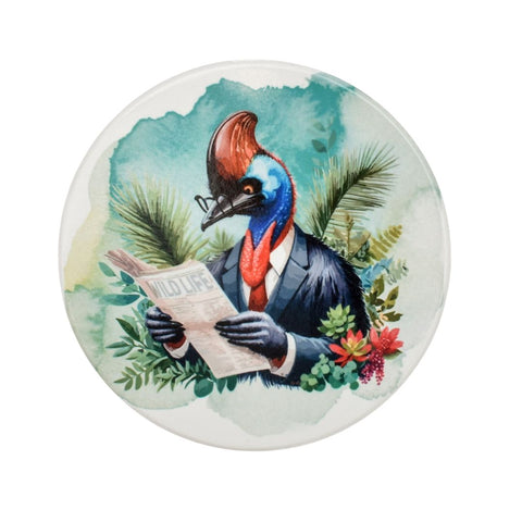 Mr. Cass – The Intellectual Cassowary Coaster