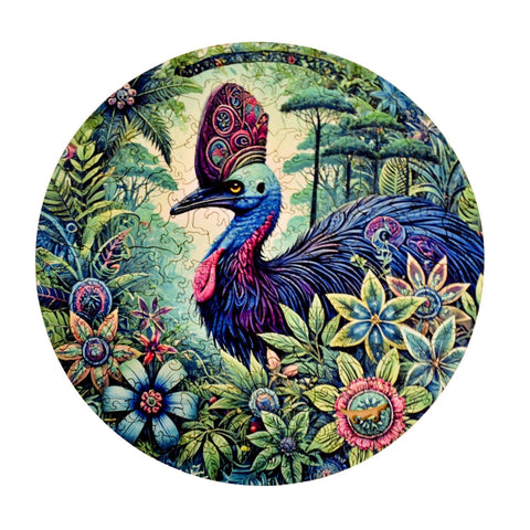 Wooden Cassowary Jigsaw Puzzle – 200 Pieces