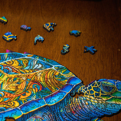 Wooden Turtle Jigsaw Puzzle – 200 Pieces
