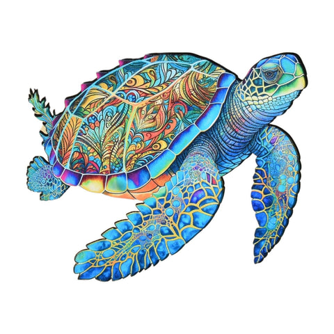 Wooden Turtle Jigsaw Puzzle – 200 Pieces